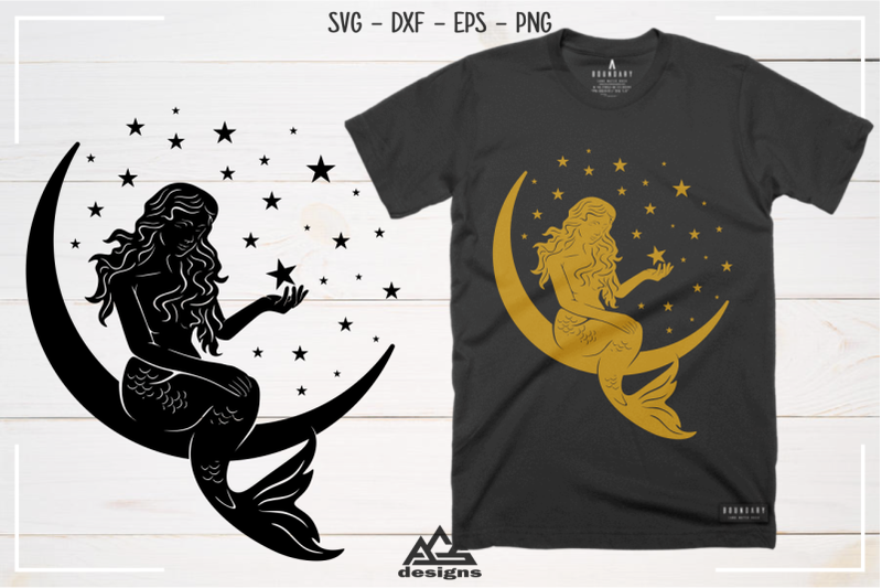 cute-mermaid-moon-stars-sillhoutte-svg-design