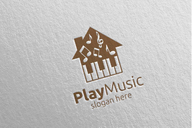 music-logo-with-note-and-house-concept-32