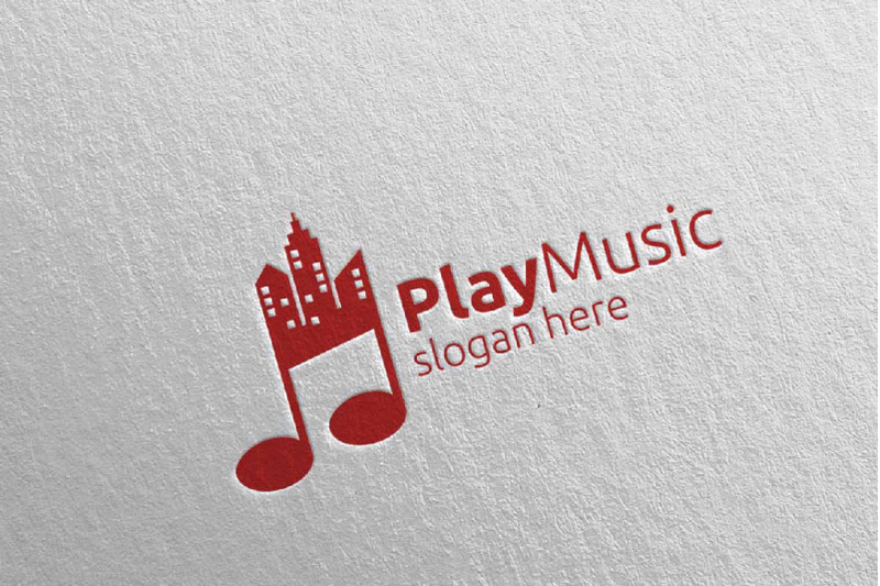 music-logo-with-note-and-house-concept-37