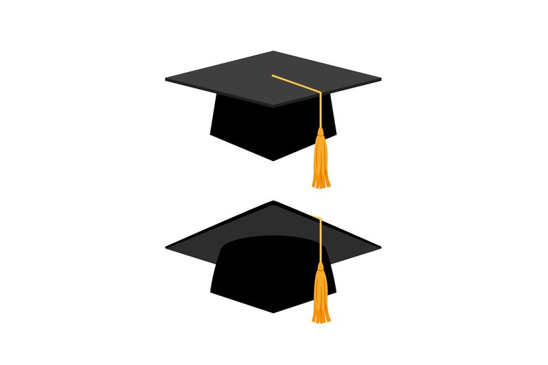 graduation-cap-on-white-background