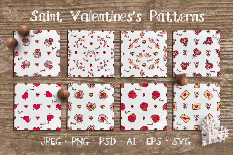 8-hand-drawn-seamless-valentine-patterns