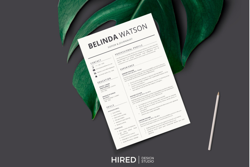 professional-and-modern-resume-design-references-page-cover-letter