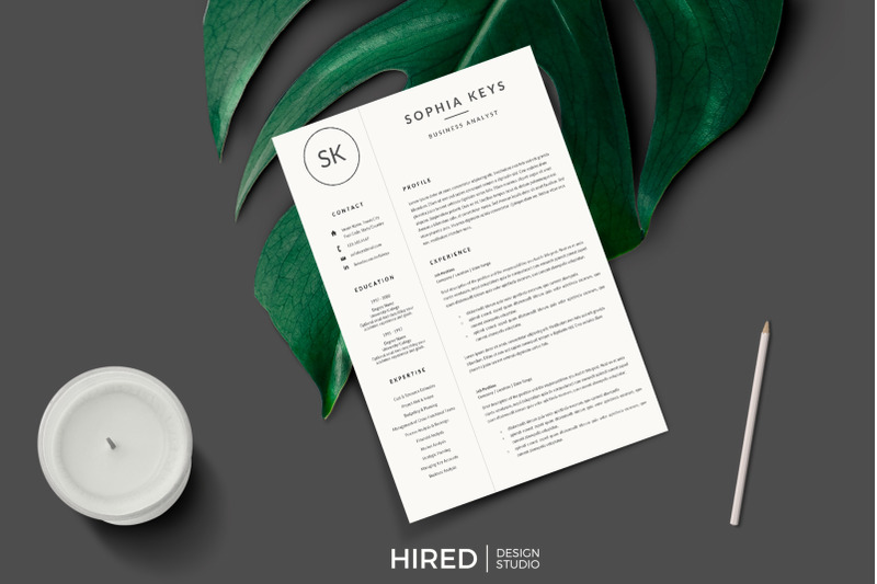 business-analyst-resume-minimalist-cv-resume-for-word-and-pages
