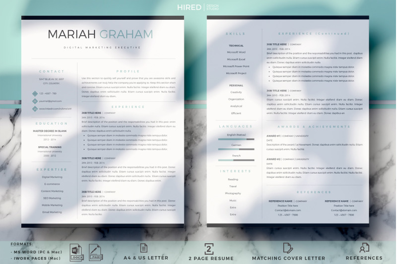 clean-amp-professional-resume-for-microsoft-word-amp-mac-pages-letter