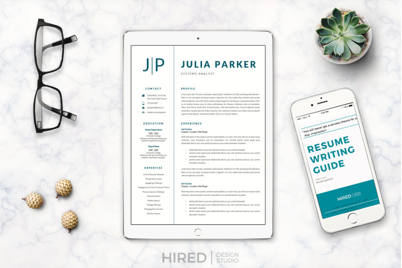 professional-resume-for-apple-pages-or-ms-word-matching-cover-letter