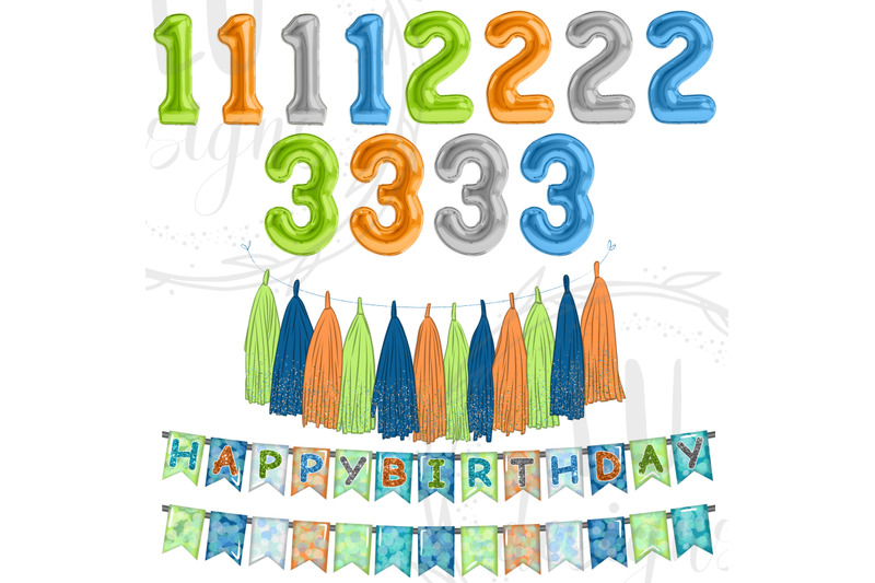 birthday-boy-clipart-first-years-party-graphics-foil-balloons