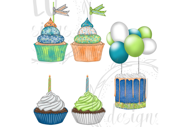 birthday-boy-clipart-first-years-party-graphics-foil-balloons