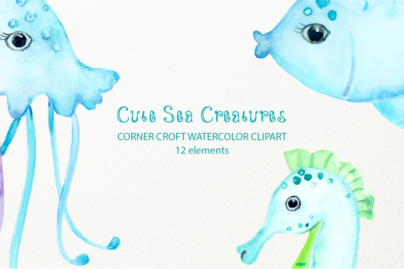 watercolor-sea-creatures