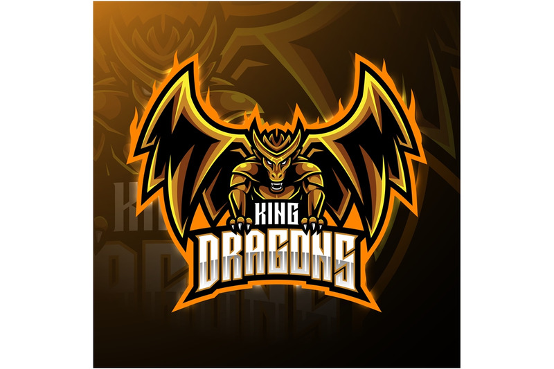 dragon-king-mascot-logo-design