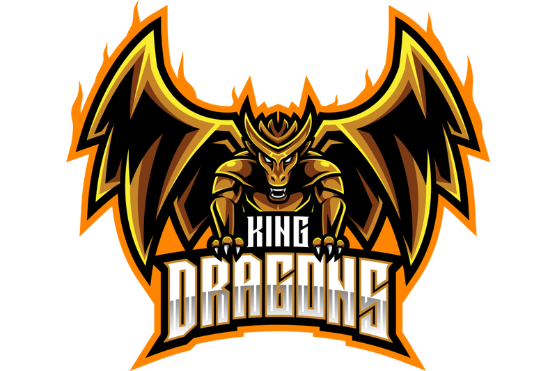 dragon-king-mascot-logo-design