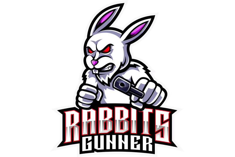 rabbit-esport-mascot-logo-design