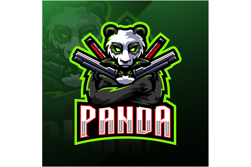 panda-gunner-esport-mascot-logo-design