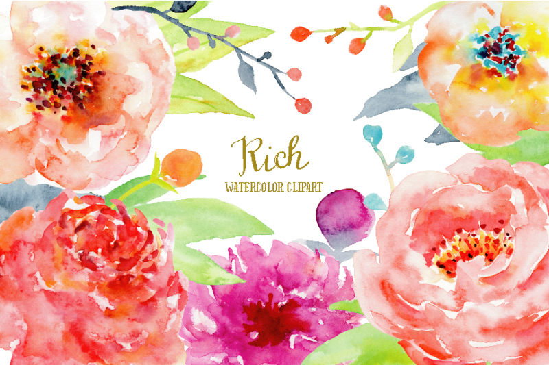 watercolor-flower-clipart-rich