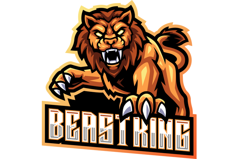 lion-esport-mascot-logo-design