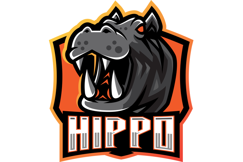 hippo-esport-mascot-logo-design