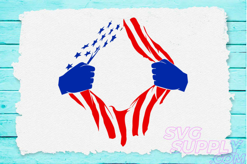 Download American flag torn svg for america tshirt By cuttingsvg ...