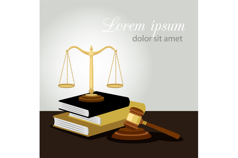 justice-concept-justice-scales-judge-gavel-and-law-books-vector-illu