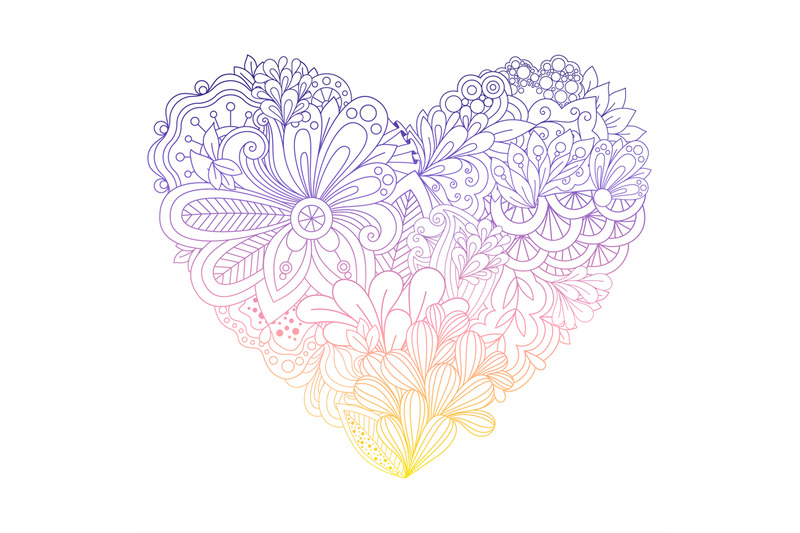 colorful-doodle-flowers-heart