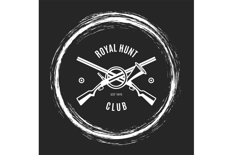 hunting-club-grunge-emblem