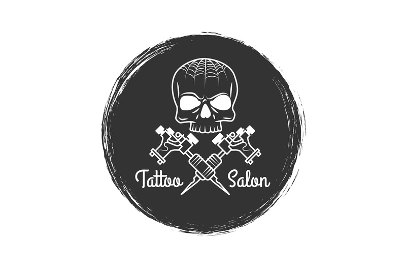 tattoo-salon-grunge-emblem-with-skull