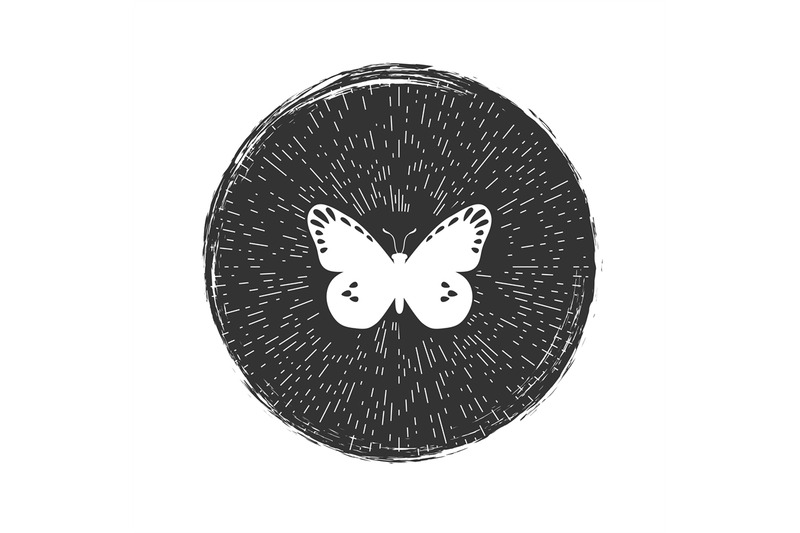 butterfly-grunge-hipster-emblem