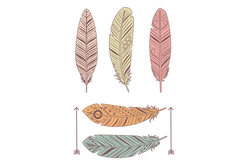 hand-drawn-feathers