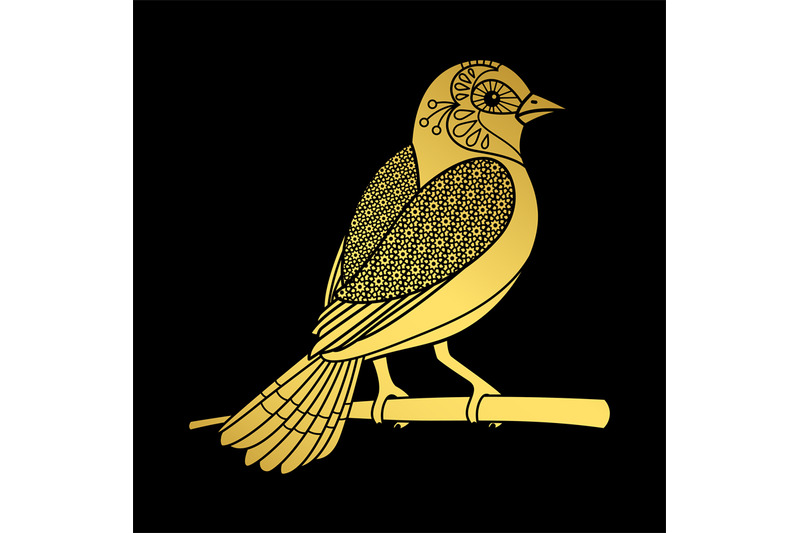 gold-zentangle-bird