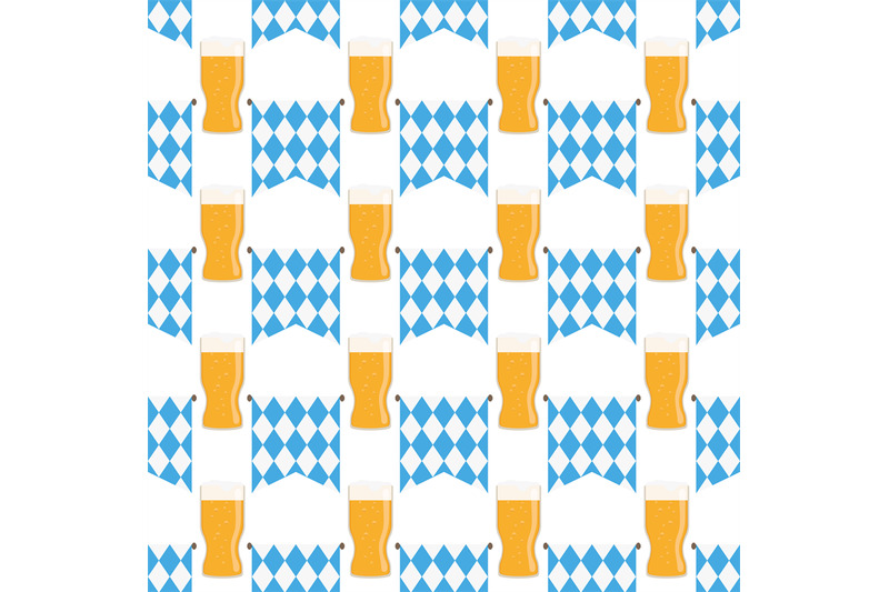 munich-beer-festival-pattern-vector-illustration-blue-on-white