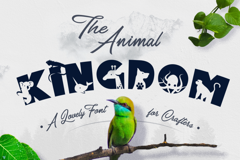 the-animal-kingdom-craft-font