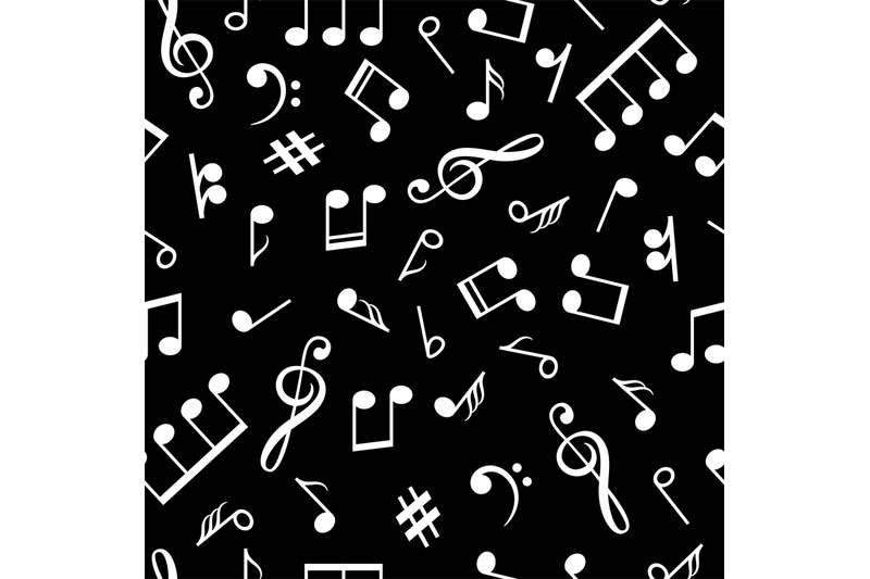 music-notes-black-pattern-musical-note-signs-old-style-background-for