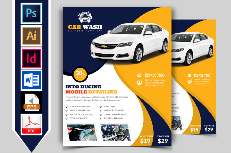 car-wash-flyer-template-vol-07