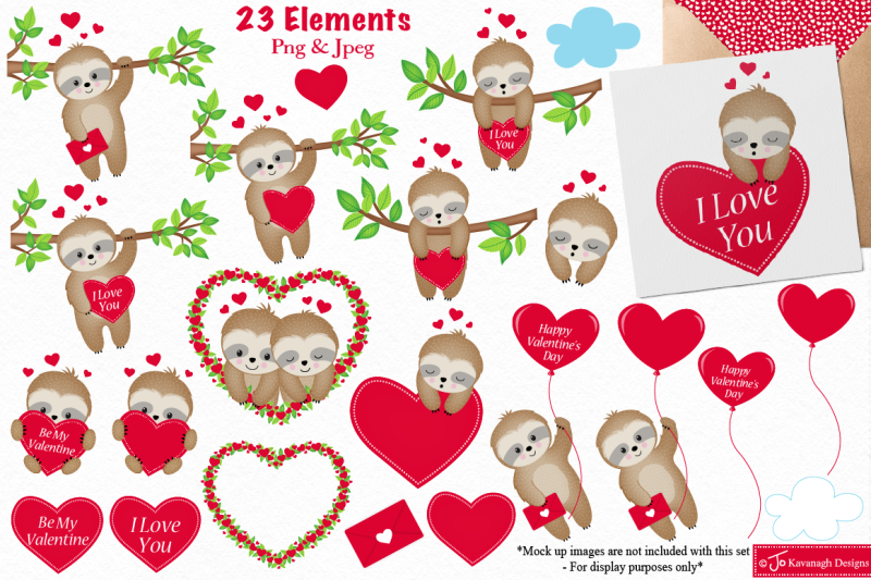 valentine-clipart-valentine-sloth-c43