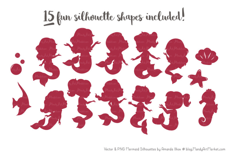 sweet-mermaid-silhouettes-vector-clipart-in-rose-garden
