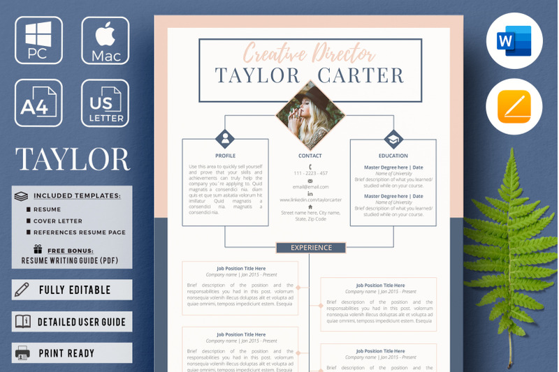 creative-cv-resume-template-for-word-and-pages-cover-letter-tips