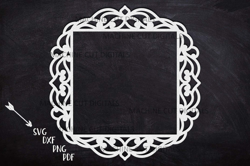 square-frame-with-swirls-cut-out-laser-cut-svg-dxf-template