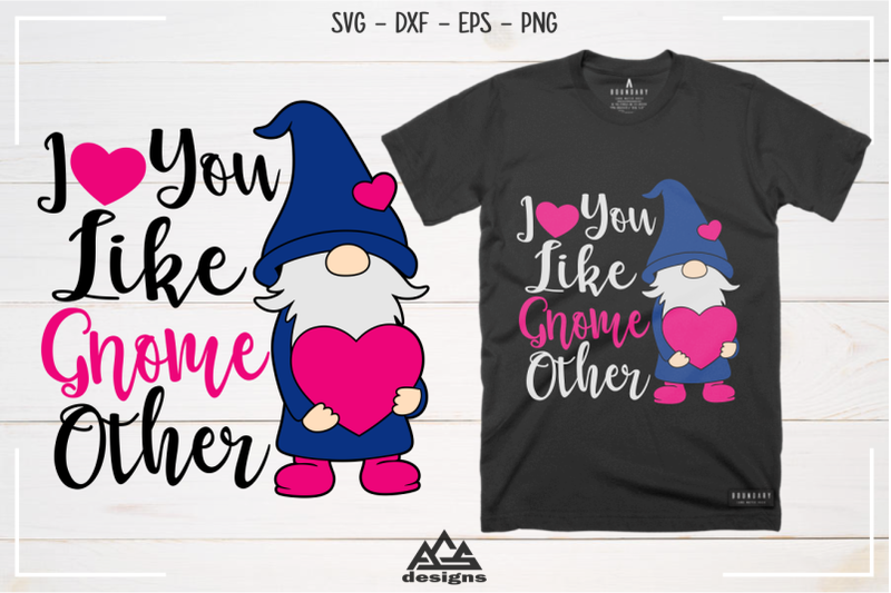 Download I Love You GNOME Valentine Svg Design By AgsDesign ...
