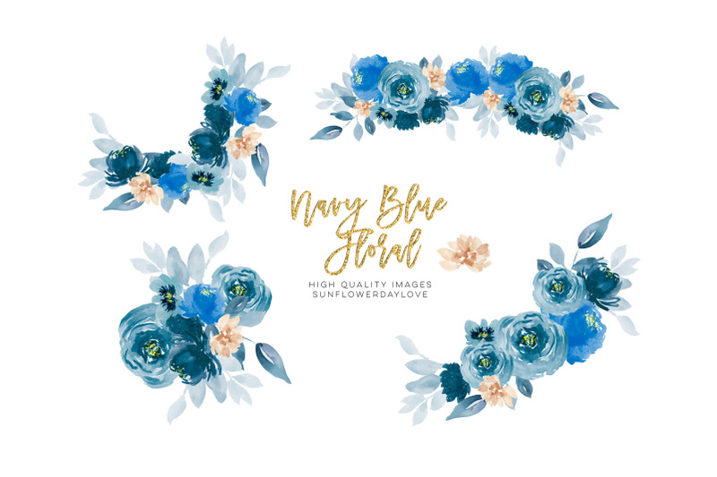 navy-blue-watercolor-flowers-clipart-navy-peonies-clip-art