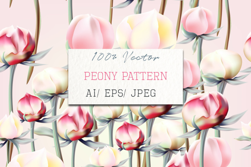 floral-pattern-with-pink-and-white-peony-flowers-in-vintage-style