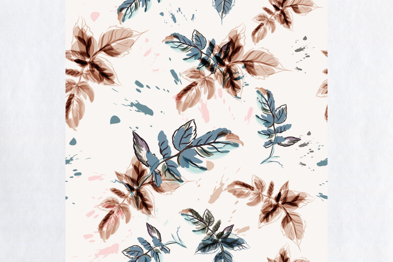 floral-vector-flower-pattern-with-watercolor-leaves