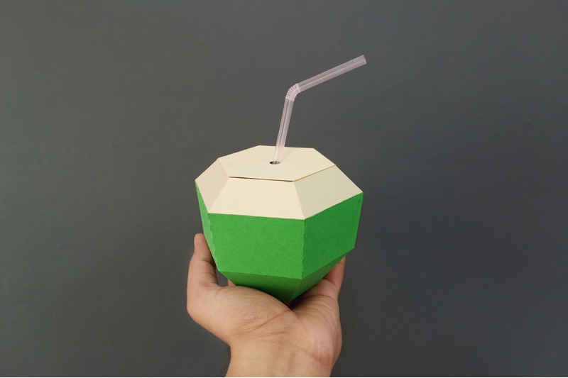 diy-coconut-favor-3d-papercraft