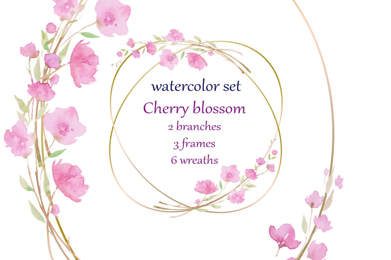 watercolor-sakura-cherry-blossom-big-set