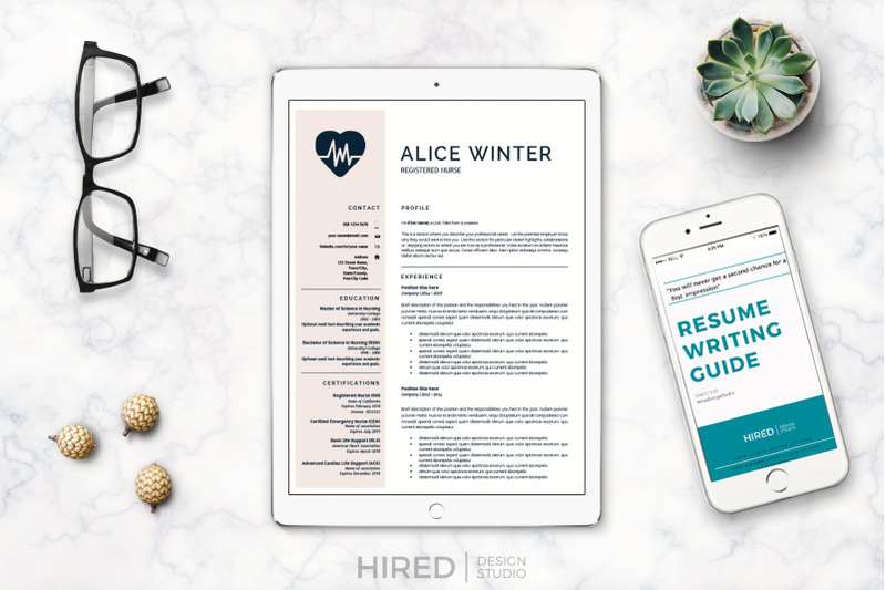 rn-nurse-resume-template-with-references-and-cover-letter