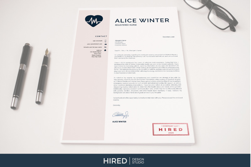 rn-nurse-resume-template-with-references-and-cover-letter
