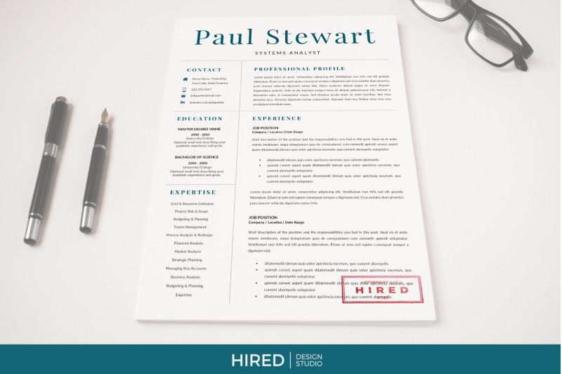 professional-cover-letter-and-2-column-resume-with-references-page