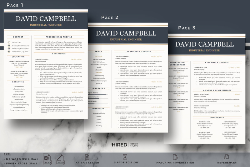 modern-resume-for-engineers-cover-letter-for-microsoft-word-amp-pages