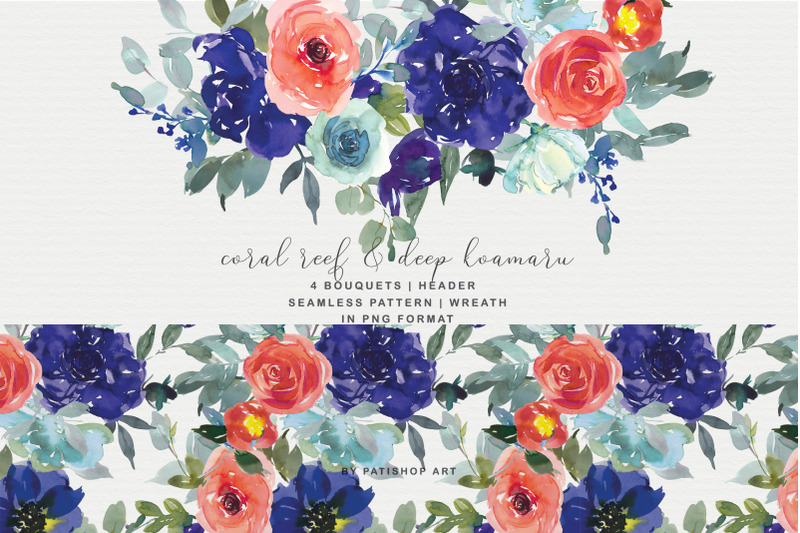 coral-reef-and-deep-koamaru-floral-bouquet-clipart