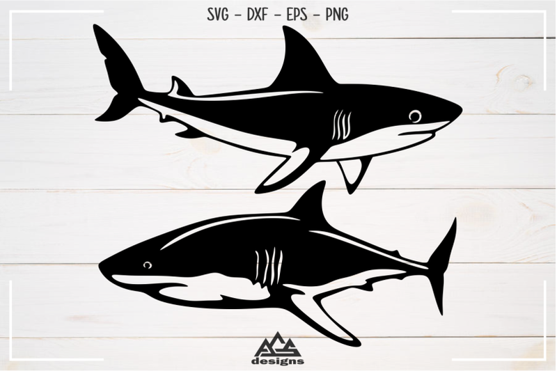 sharks-sillhoutte-packs-svg-design