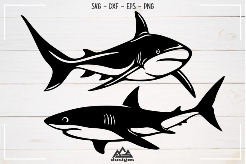 sharks-sillhoutte-packs-svg-design