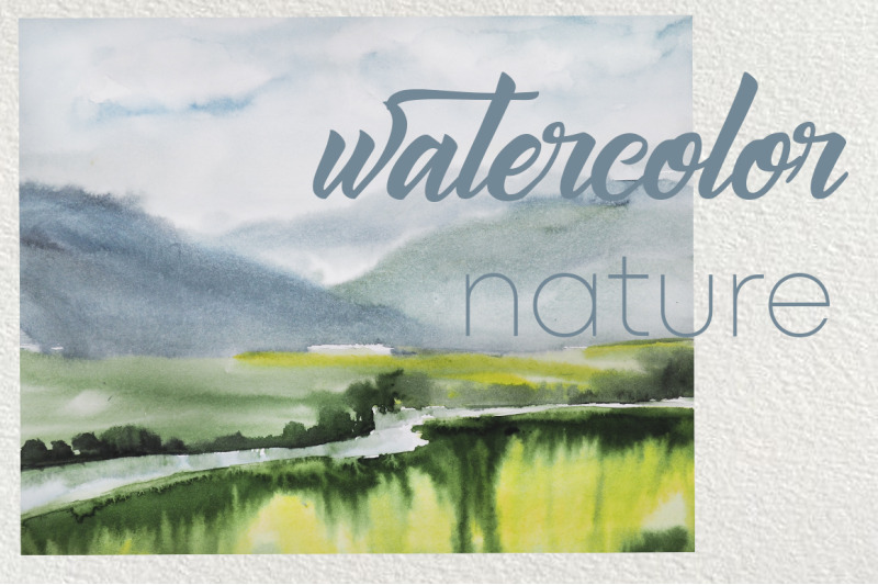 watercolor-landscape-with-river-and-mountains