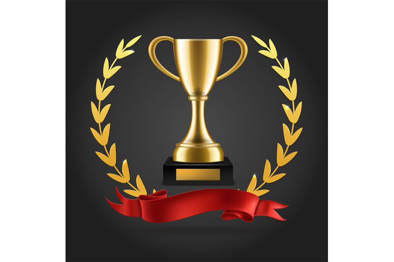 gold-laurels-and-trophy-realistic-winner-3d-award-emblem-with-ribbon